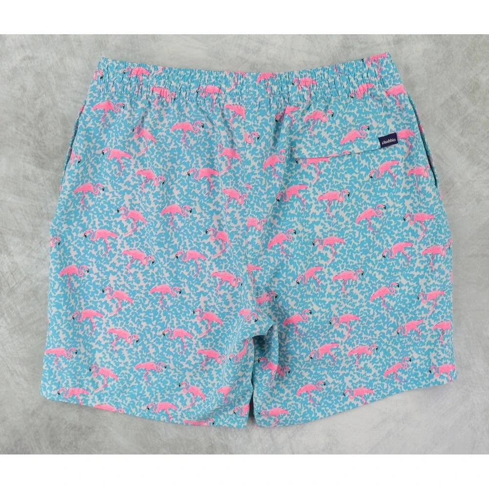Chubbies The Domingos Are For Flamingos Swim Trunks Mens Large 7